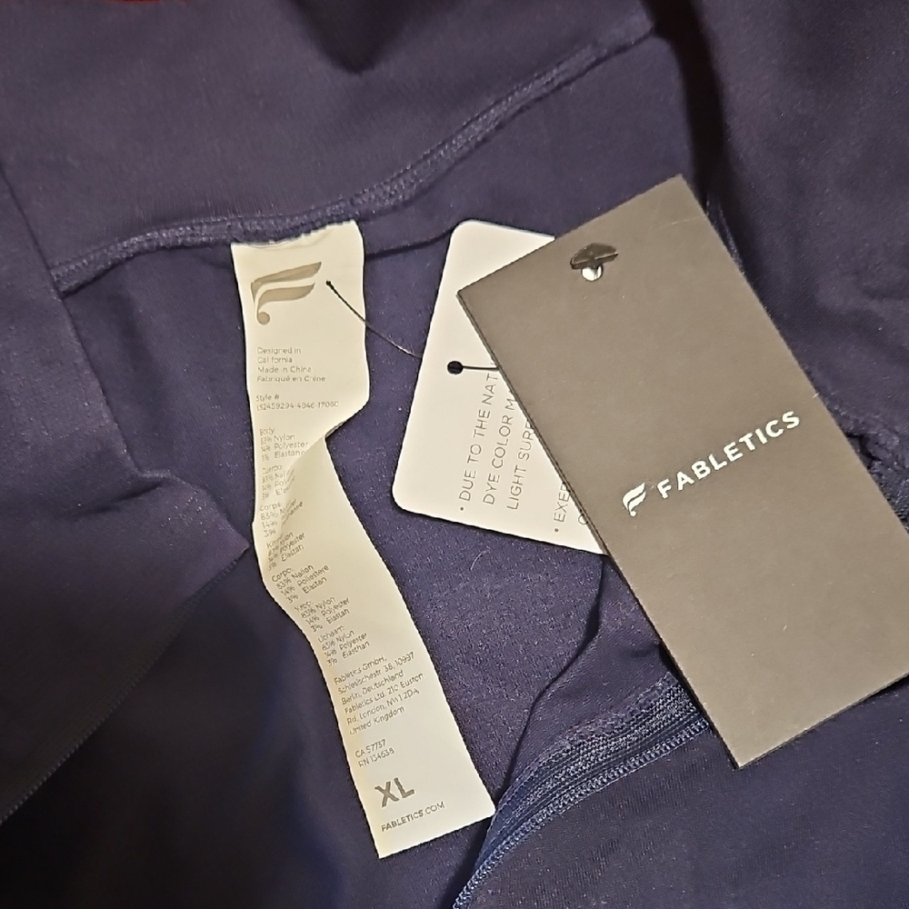Fabletics Deep Blue Half-Zip Pullover - Picture 2 of 4